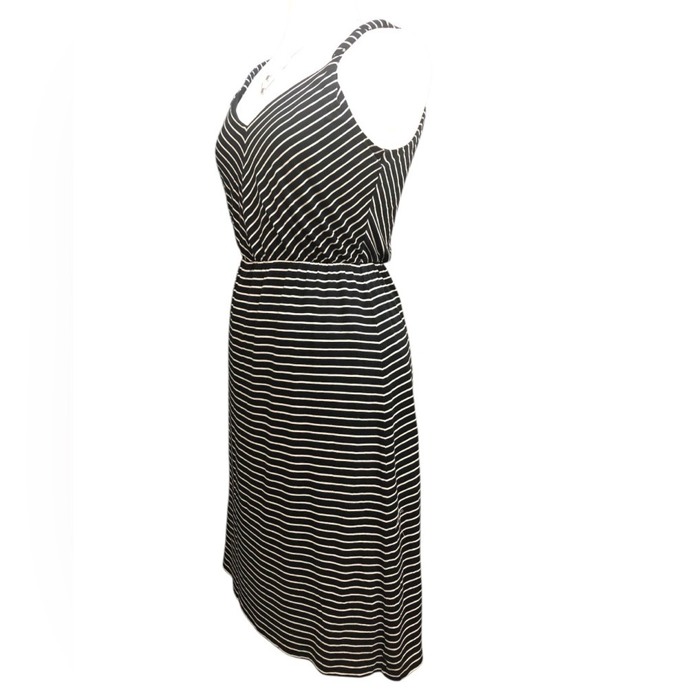 Ann Taylor LOFT Womens Striped Elastic High Waist Lined Sundress - Picture 4 of 8
